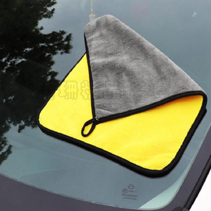 【現貨】加厚 雙色毛巾 30*60CM 洗車毛巾 超細纖維 吸水毛巾 擦車巾 洗車布 沂珊精品 A0568-細節圖2