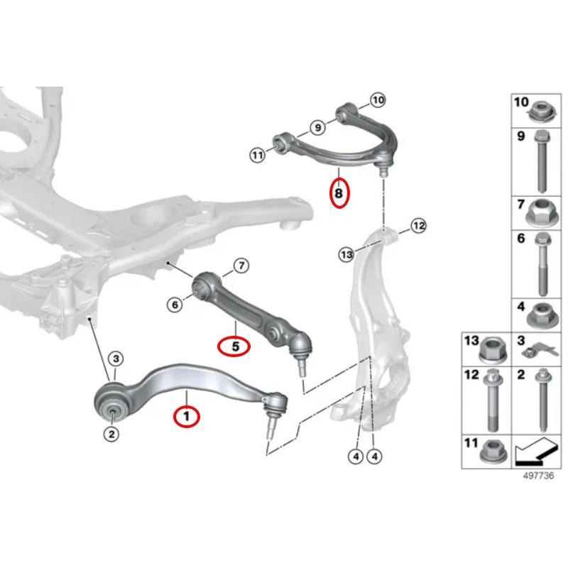 BMW G32 G11 G12 三腳架 三角架 31106868530 31106861170 31106861152-細節圖4