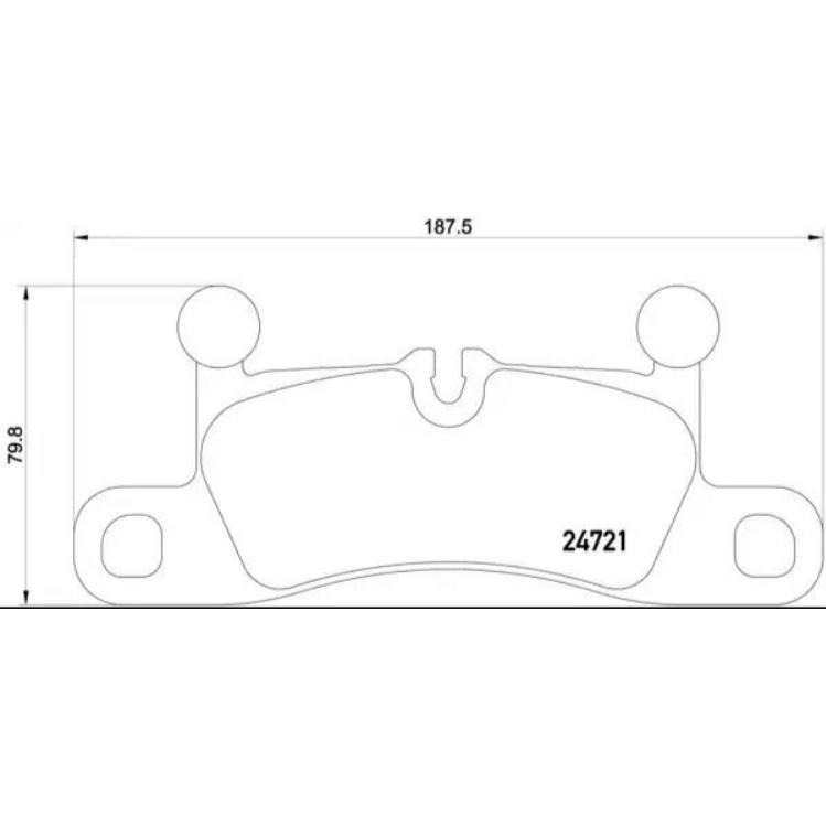 福斯 Touareg 保時捷 凱燕 後 來令片 煞車皮 P65042 95835293900 137910-細節圖4