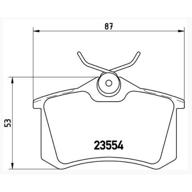 奧迪 A1 A2 A3 A4 A6 A8 ALLROAD TT 後 來令片 煞車皮 0263.05 2Q0698451B-細節圖4