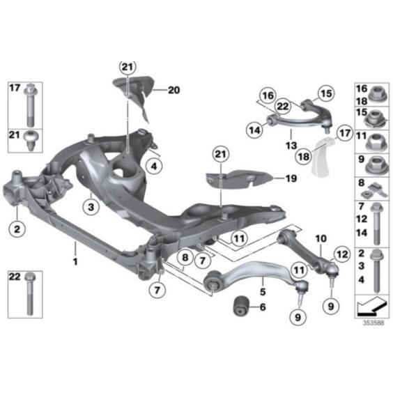 BMW F10 F11 F06 F12 F13 前 三腳架 三角架 搖臂 31126775967 31126794204-細節圖3