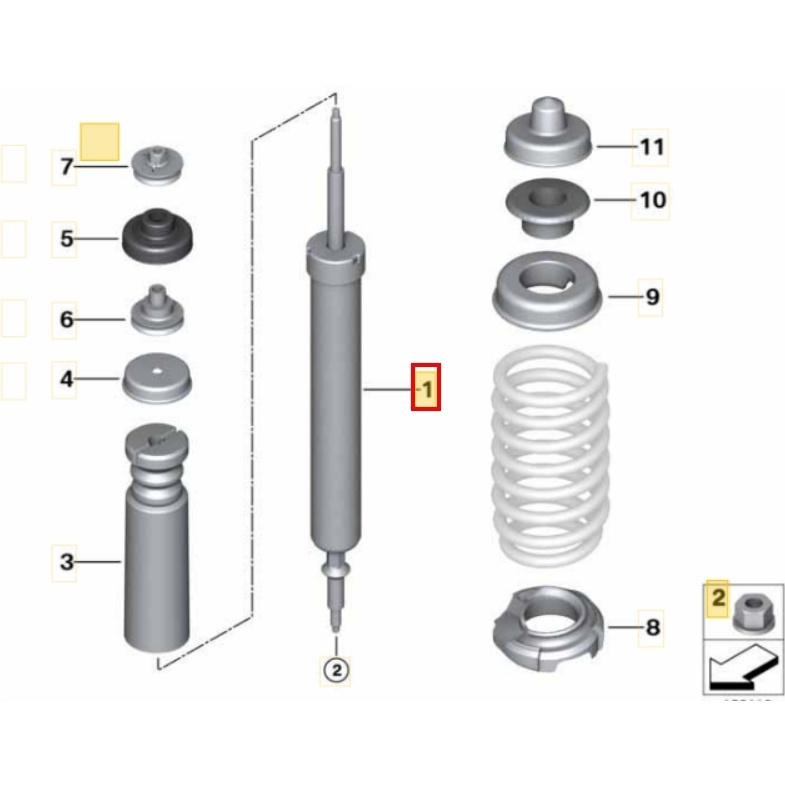 BMW E90 E81 E87 E93 避震器 31316786002 31316786001 33526771725-細節圖4