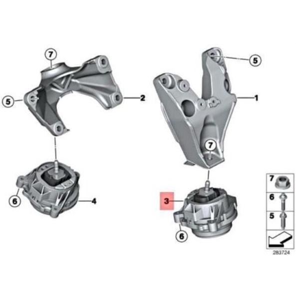 BMW N55 B58 F20 F30 F34 F36 引擎腳 22116855460 22116787659 引擎托架-細節圖5