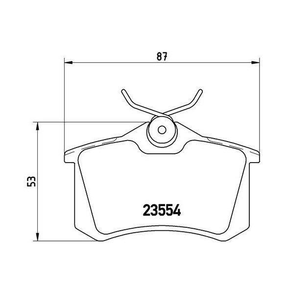 SKODA FABIA OCTAVIA KAMIQ SUPERB後 來令片 煞車皮 0263.05 2Q0698451B-細節圖4