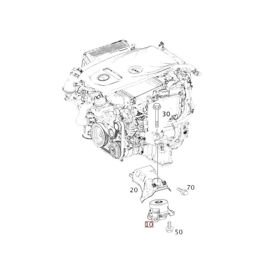 賓士 w205 X253 W213 4WD 引擎腳 2052400800 2052400900 發動機懸掛 發動機支架-細節圖5