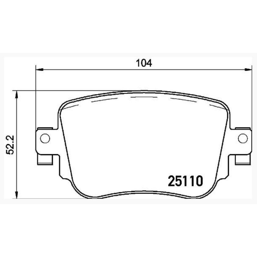 福斯 BEETLE CADDY SHARAN 後 來令片 煞車皮 5Q0698451F 2Q0698451D-細節圖2