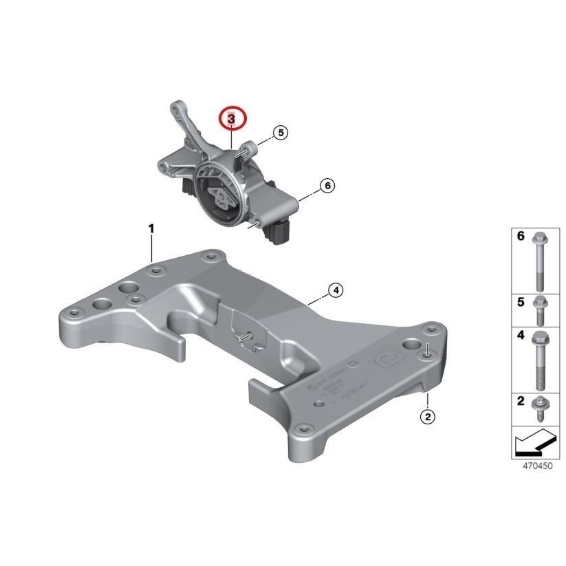 BMW B47 B48 後 引擎腳 22326862577 G30 G31 G32 G11 G12 G01 變速箱腳-細節圖6