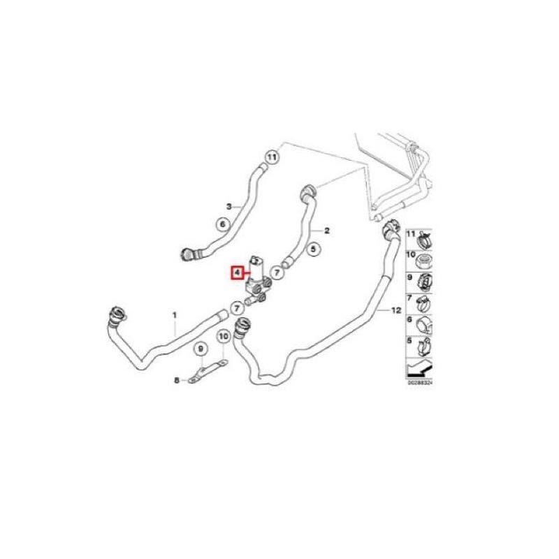 BMW 熱水馬達 64116928246 E81 E82 E84 E87 E88 E90 E91 E92 熱水閥 單馬達-細節圖4