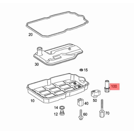 賓士 W204 變速箱油網 墊片 導管 W463 2222710097 2222772000 2202710380-細節圖7