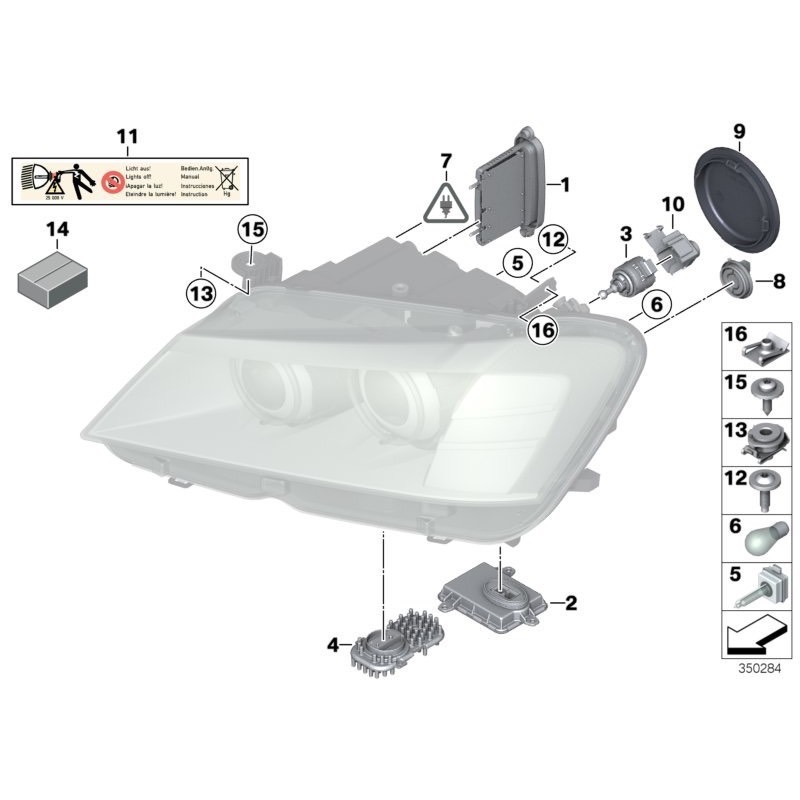 BMW E70 LED燈模組 63117263051 日行燈 E92 F30 F06 F15 F25 F32 F36-細節圖5