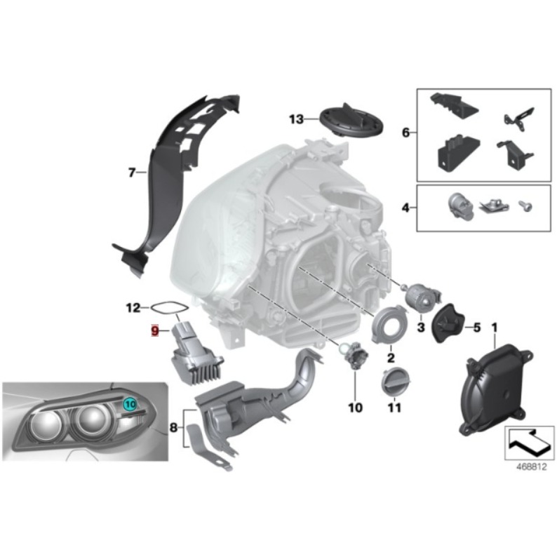 BMW F10 F11 LED燈模組 日行燈 63117343876 -細節圖6