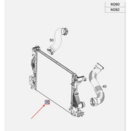 賓士 M282 M260 渦輪增壓冷卻器 2475006100 中冷器 W177 W118 W247-細節圖4