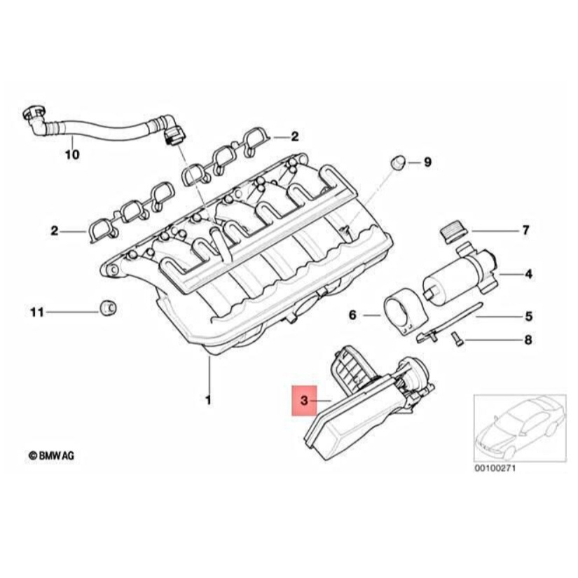 BMW E39 E46 進氣歧管調整器 11617544805 E53 E60 E65 E66 E83 E85-細節圖6