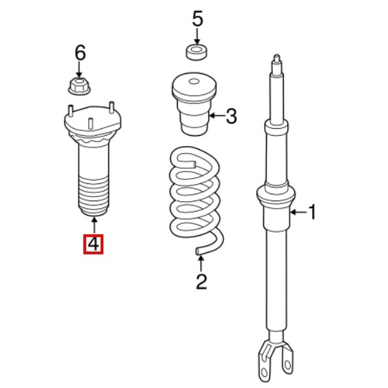 賓士 W251 W164 前 避震器座 修理包 2513200026 1643200026-細節圖7