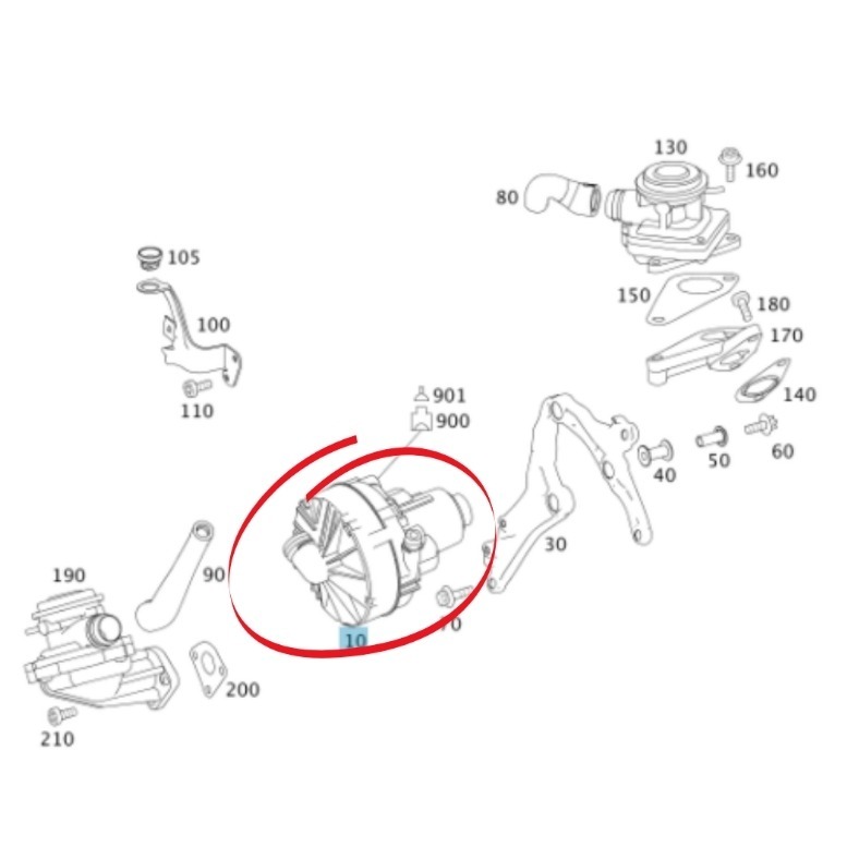 賓士 M272 M273 空氣泵 空氣幫 0001405185 W204 W212 W251 W221 W211-細節圖4