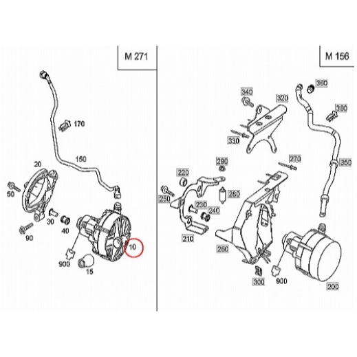 賓士 W212 W204 空氣泵 空氣幫 0001406785 M271-細節圖6
