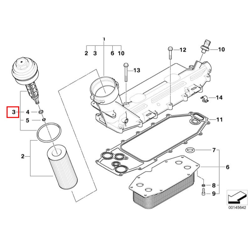 BMW M47 機油芯外蓋 E87 E46 E90 E91 E60 E61 E65 機油芯蓋 11427787696-細節圖4