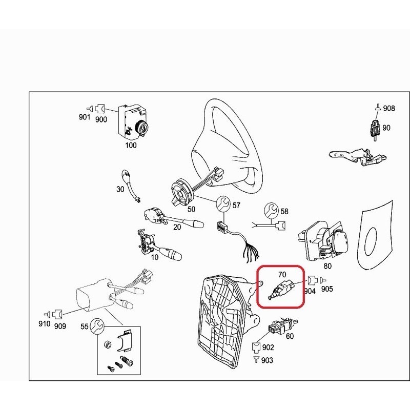 賓士 W169 W245 CLS C219 W211 煞車開關 0015454409 0015456709-細節圖6