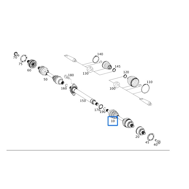 賓士 W176 W246 傳動軸 2463309200 W242 CLA GLA X156 2463309300-細節圖4