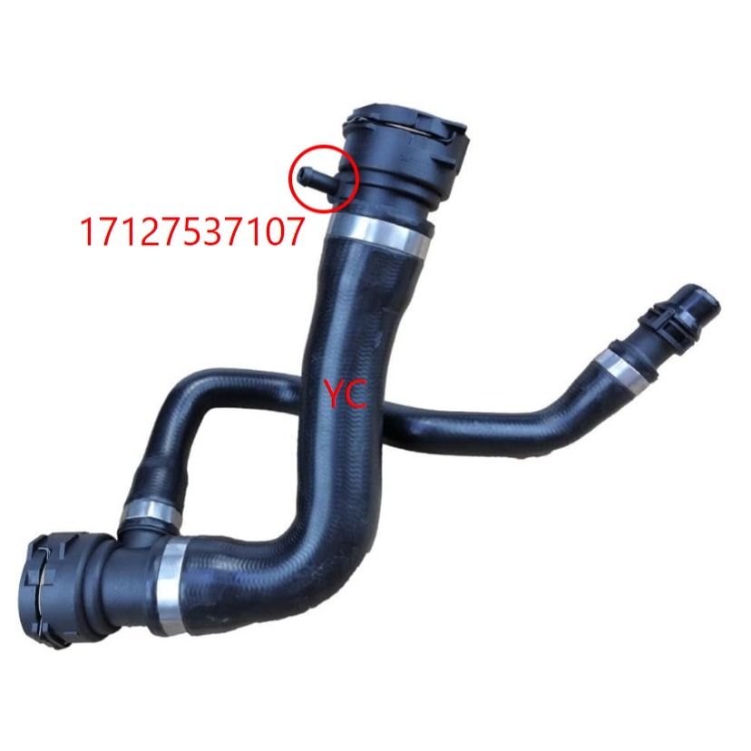 BMW E70 N52 上水管 17127593490 17127537107  冷卻液軟管 3叉-細節圖4