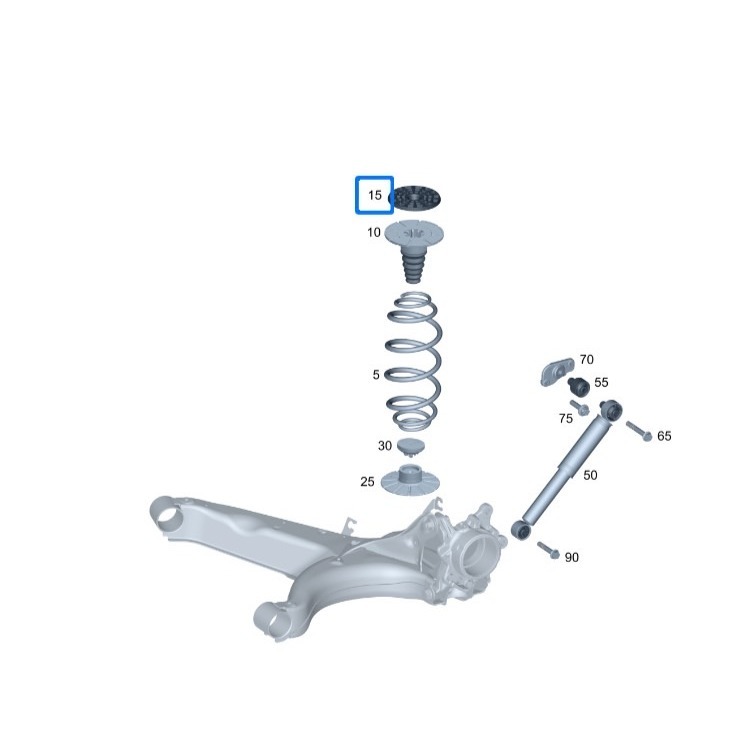 賓士 W447 避震器 後 饅頭 上墊 4473240100 避震器彈簧 4473210006-細節圖5