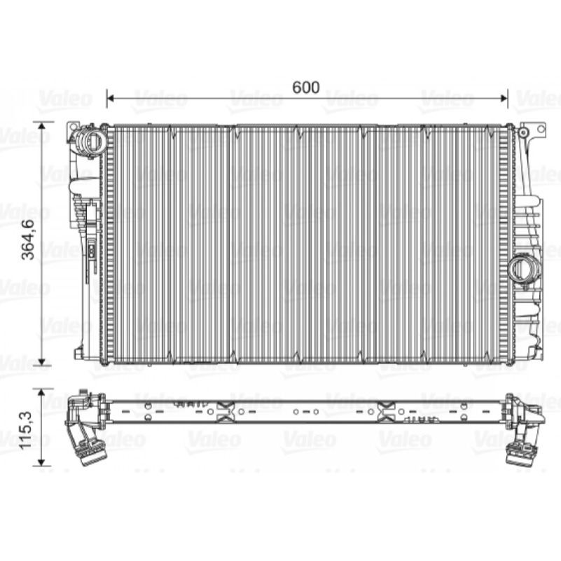 寶馬 F30 F31 F32 F33 F34 F36 F20 F21 F22 F23 水箱 塑鋁 17117600520-細節圖3