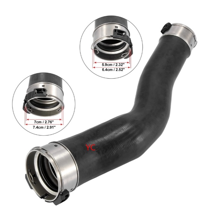 寶馬 F07 F10 F11 渦輪增壓器軟管 13717612095  13718672108-細節圖2