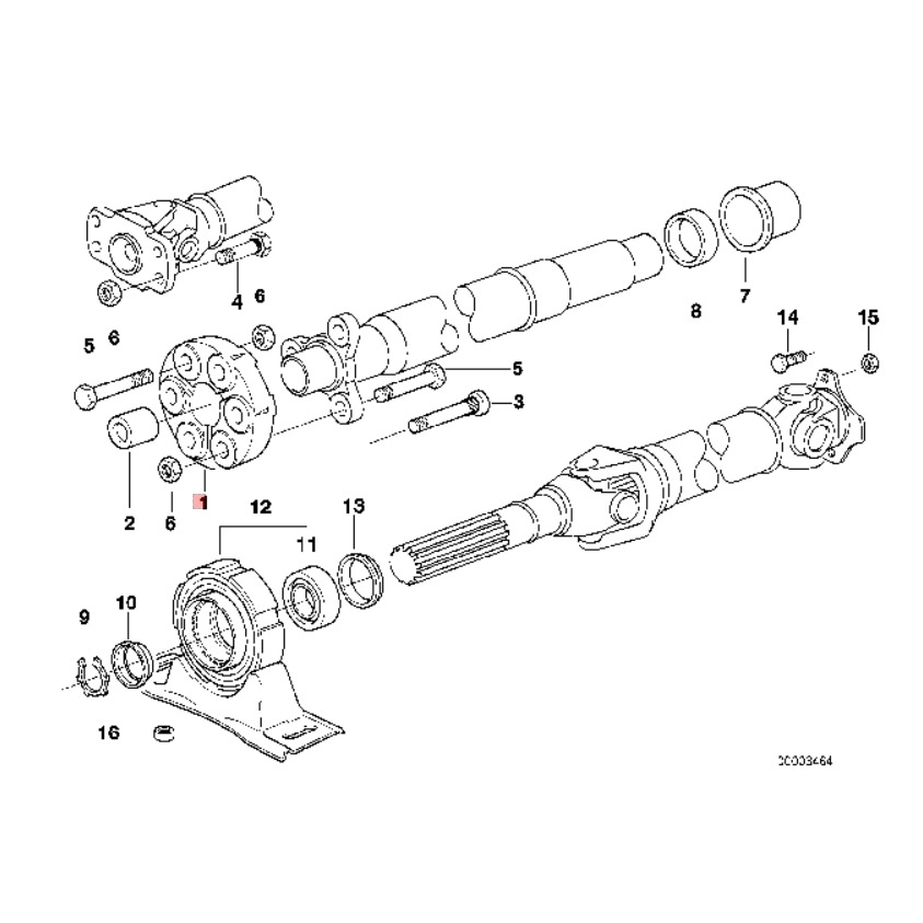 BMW E36 E46 E34 E39 Z3 Z4 傳動軸 傳動軸六角橡皮 26111227410-細節圖4
