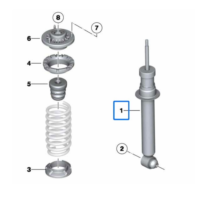 BMW F10 後 避震器 33526863889 33526784019 33526860750-細節圖3