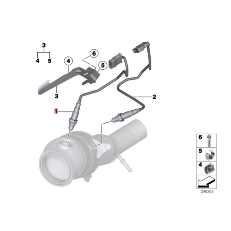 BMW F07 F10 F15 含氧感應器 11787589121 F20 F25 F30 F32 F34 F36-細節圖5