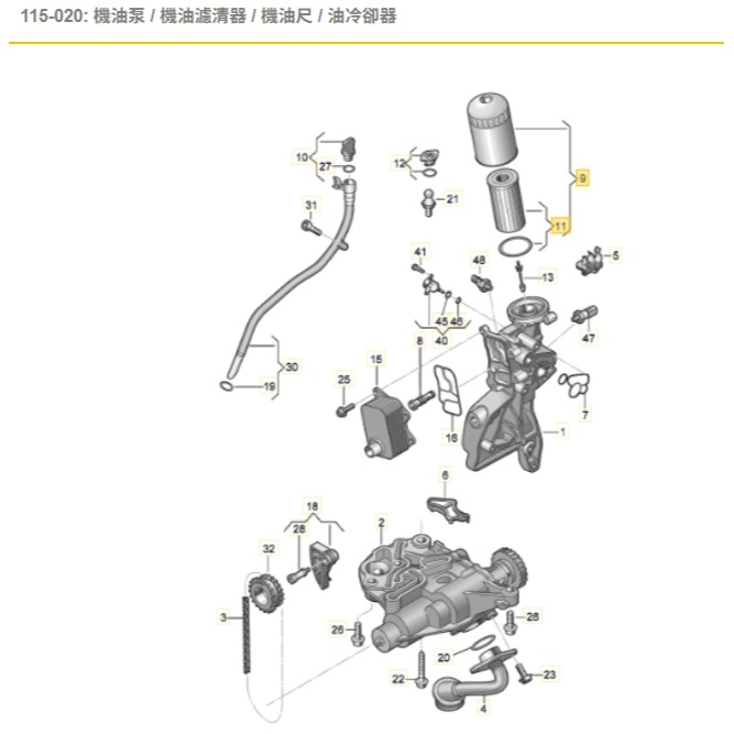 奧迪 Q3 A4 福斯 Touran SKODA FABIA 機油芯外蓋 06L115401A  06L115401J-細節圖6