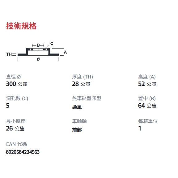 VOLVO 路虎 FREELANDER 前煞車盤 09A42731 S60 V60 S70 V70 S80-細節圖3