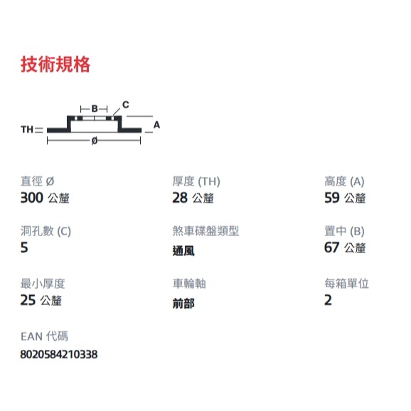 賓士 W447 前煞車盤 前碟盤 後煞車盤 後碟盤 4474210012 6394210012 4474210512-細節圖9