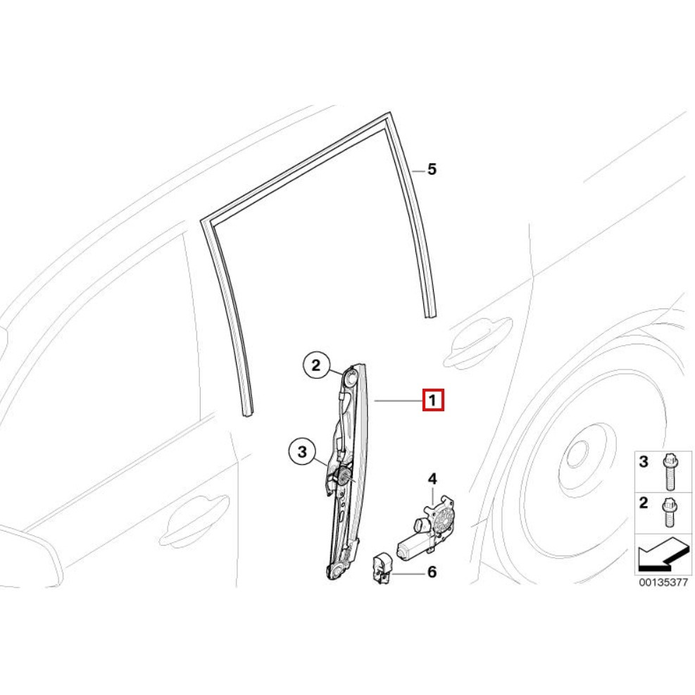 BMW E60 升降機5 1337184383 51337184384 51357184745 51357184746-細節圖6