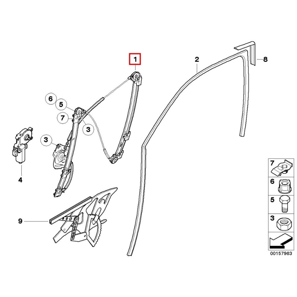 BMW E53 升降機 51338254911 51338254912 51357125059 51357125060-細節圖5