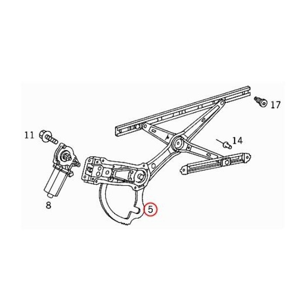 賓士 CLK C208 97-03 升降機 2087200346 2087200446-細節圖5