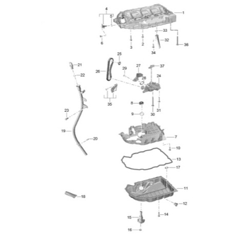 奧迪 A4 A5 A6 A7 Q5 引擎油底殼 保時捷 MACAN 95810360000 06L103600F-細節圖7