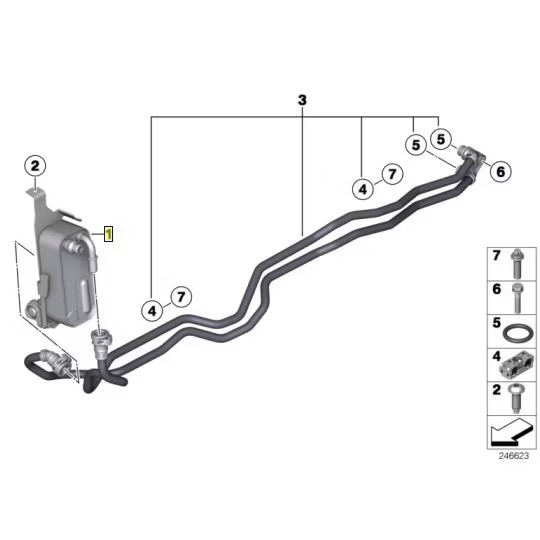 BMW F25 F26 變速箱冷卻器 冷卻排 17217593856-細節圖7