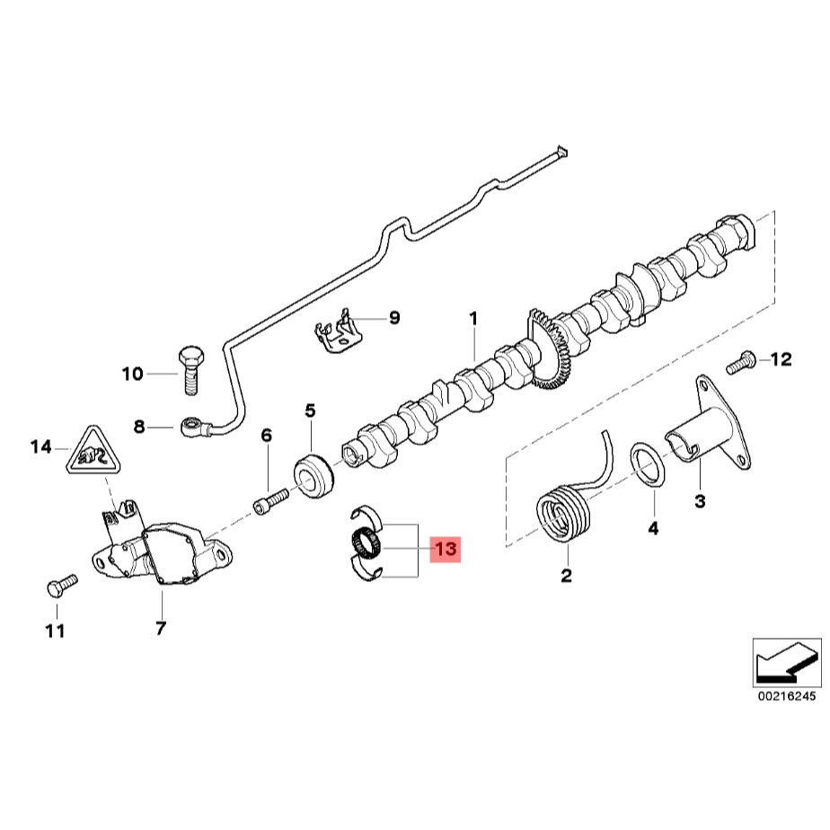 BMW E90 F30 F20 偏心軸 軸承 11377615379 11377500978 11370150710-細節圖6