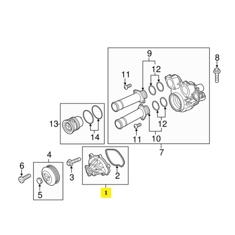 保時捷 PORSCHE CAYENNE PANAMERA 水泵浦 94810603301 水幫浦-細節圖5
