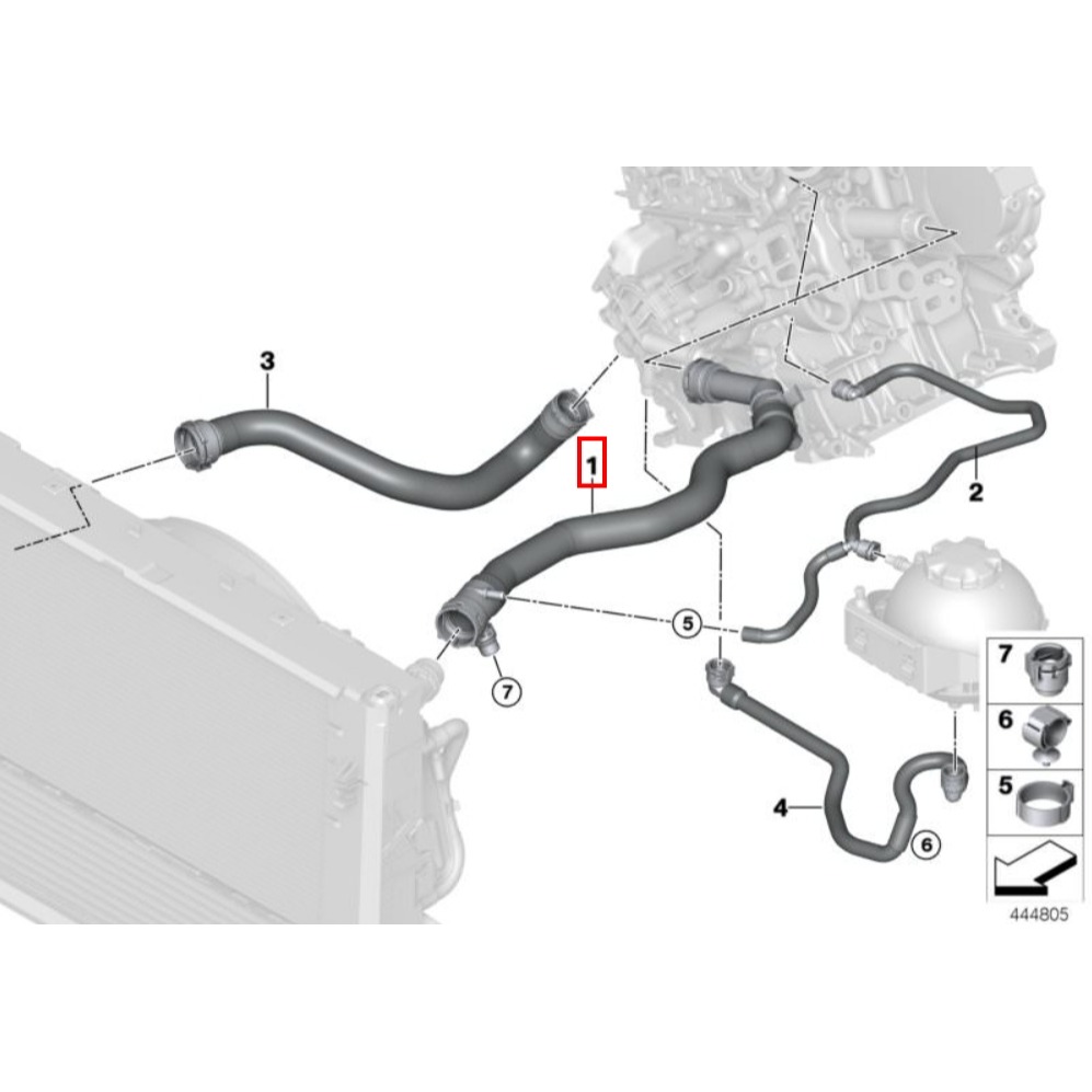 BMW F20 上水管 17128602027 F21 F22 F23 F30 F31 F32 F36-細節圖7