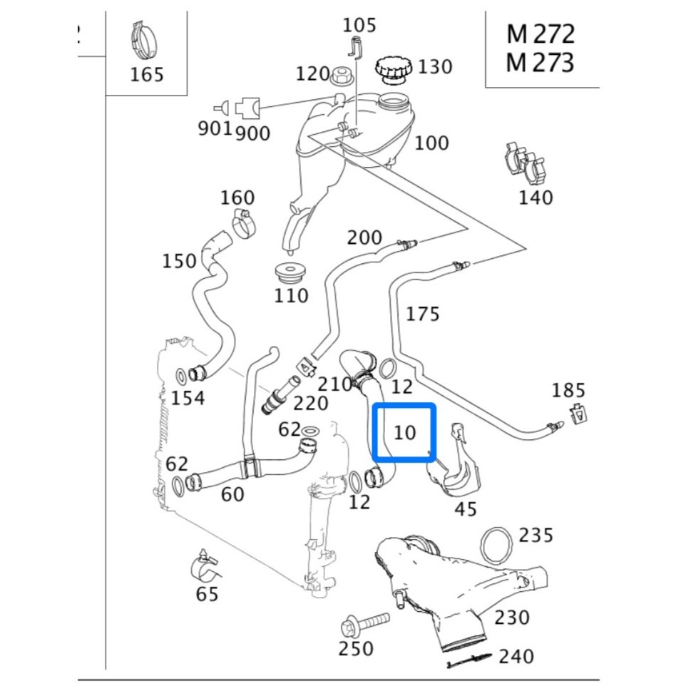 賓士 W221 上水管 2215014582 2215013584-細節圖4