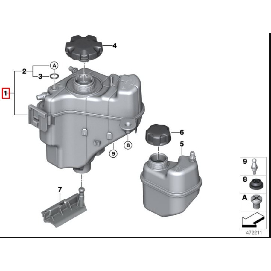 BMW F20 備水桶 17138677649 F21 F22 F23 F30 F31 F32 F34 F36 副水箱-細節圖4