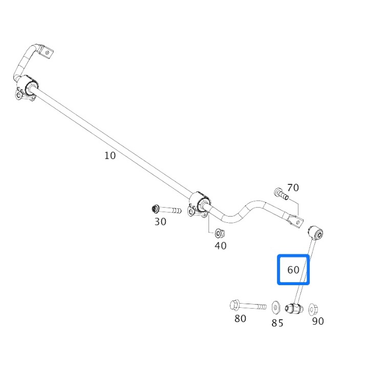 賓士 W205 後 李仔串 2053260317 2053260417-細節圖3