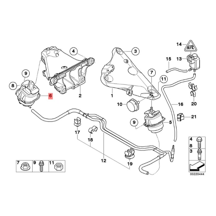 BMW N57 E70 E71 引擎腳 22116795417 22116793016 22326780025-細節圖5