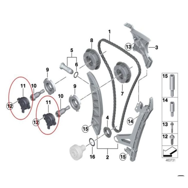 BMW E84 凸輪軸電磁閥 11367593719 F07 F10 F15 F30 F20 F25 F34 F36-細節圖5