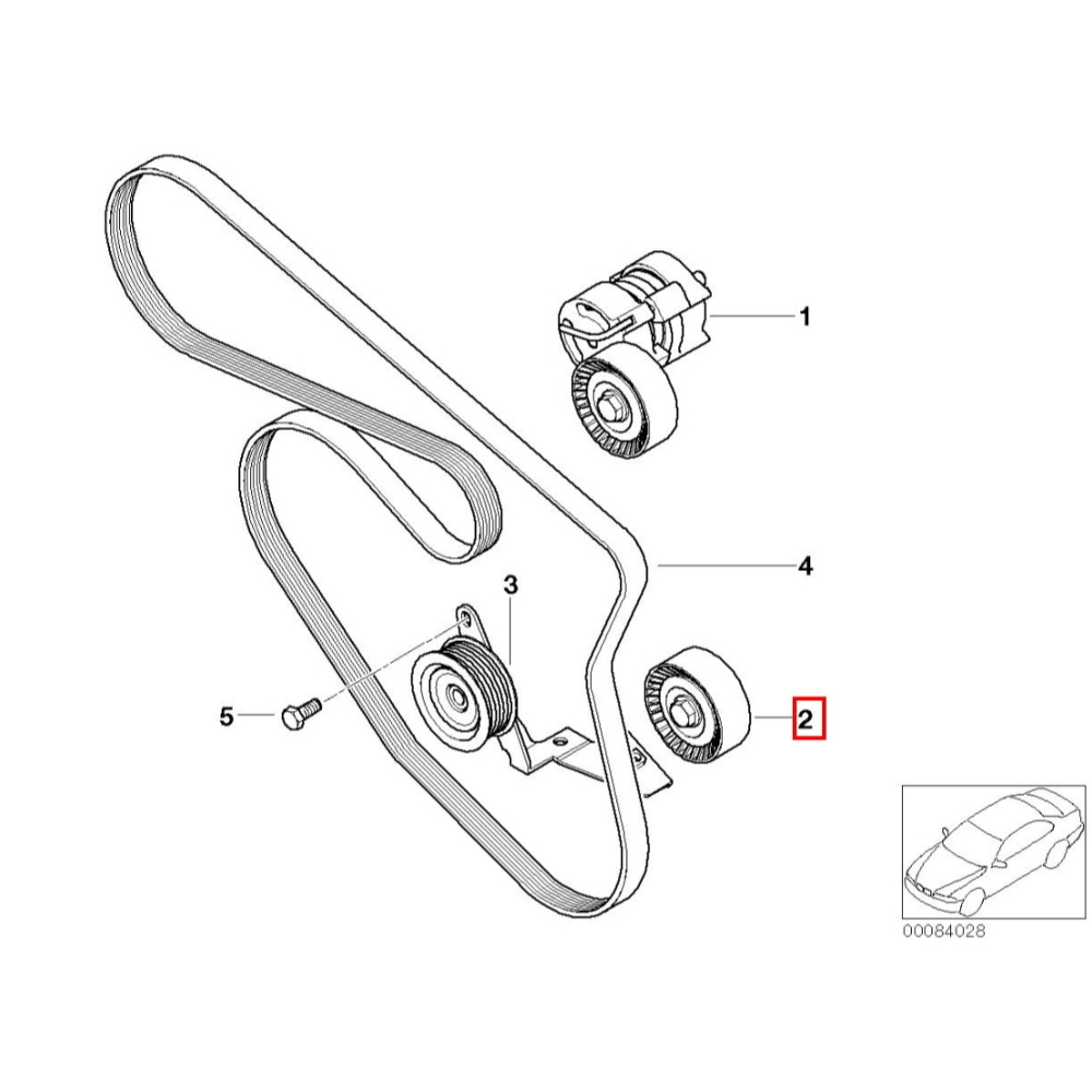 BMW N45 N46 E46 皮帶惰輪 固定 11281440378 E60 E82 E87 E90 E93 E92-細節圖4