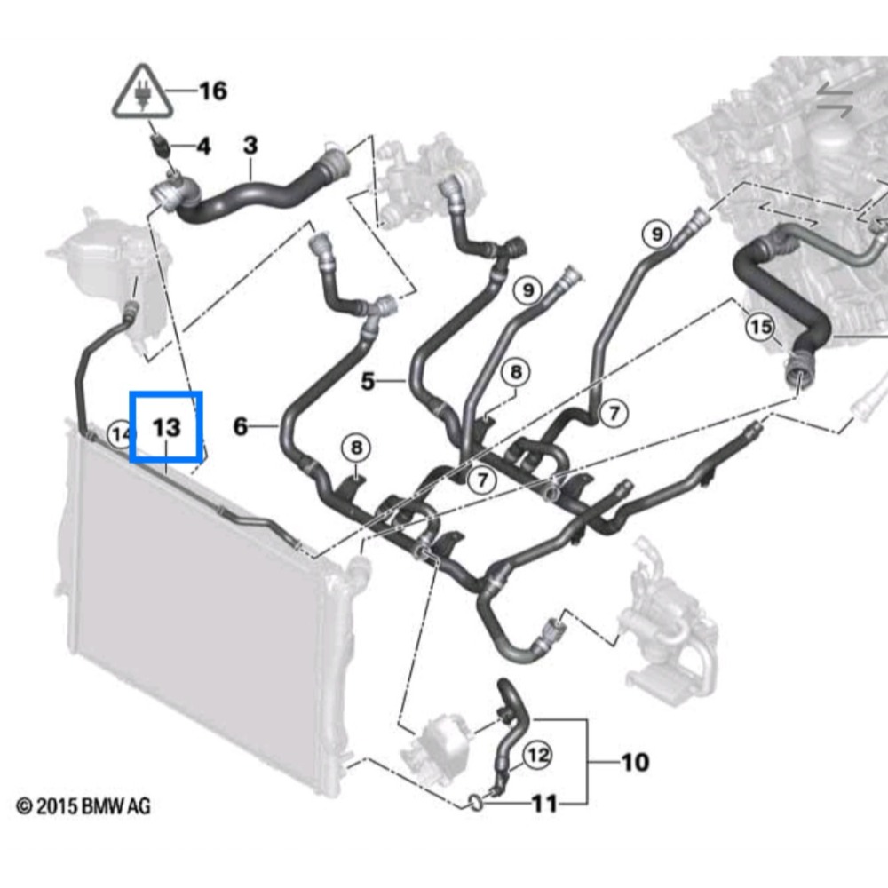 寶馬 E81 E82 熱水管 備水桶 17127565092 E84 E87 E88 E90 E91 E92 E93-細節圖3