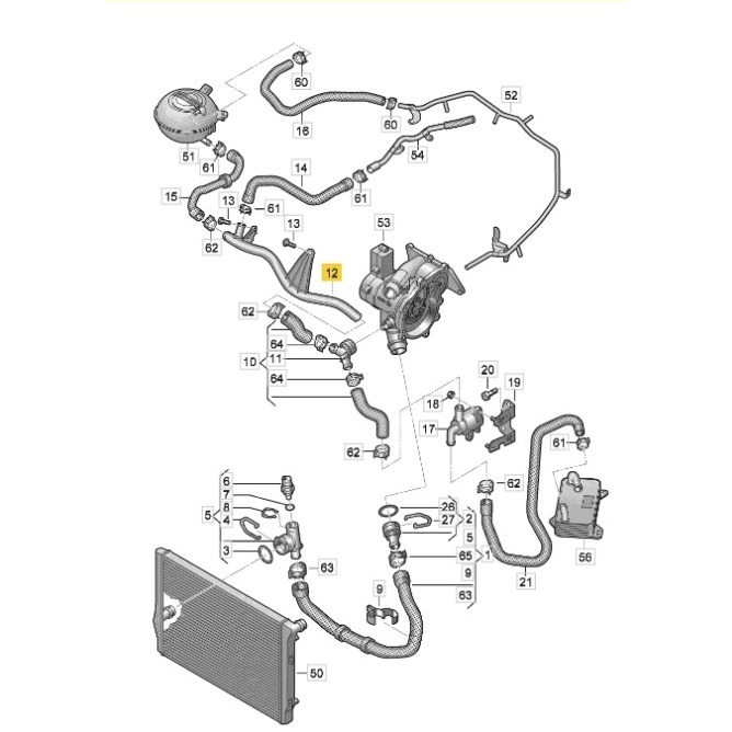 福斯 T5 T6 GOLF 鐵水管 5Q0121070AB PASSAT POLO TROC TIGUAN TOURAN-細節圖4