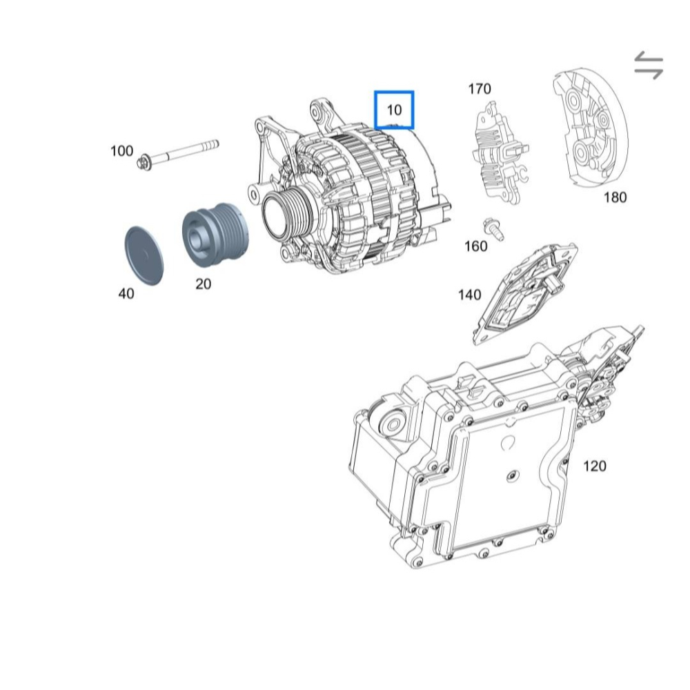 賓士 W213 發電機 0009066906-細節圖6